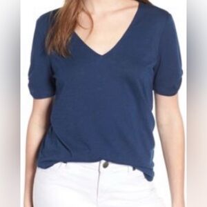 Gibson x Hi Sugarplum! Anna Maria Twist Sleeve Tee | M